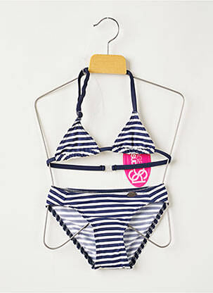 Costum de baie din două piese albastru PLAGE DU SUD fată