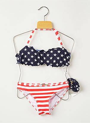 Costum de baie din două piese albastru DAG ADOM fată