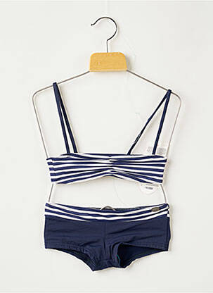 Costum de baie din două piese albastru PLAGE DU SUD fată