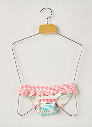 Chiloți de baie roz BORABORA fată