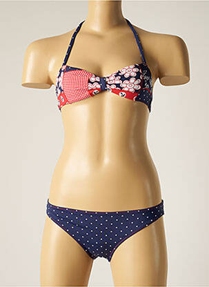 Costum de baie din două piese albastru BORABORA fată