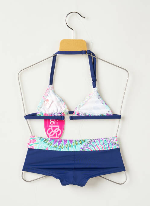 Costum de baie din două piese albastru PLAGE DU SUD fată