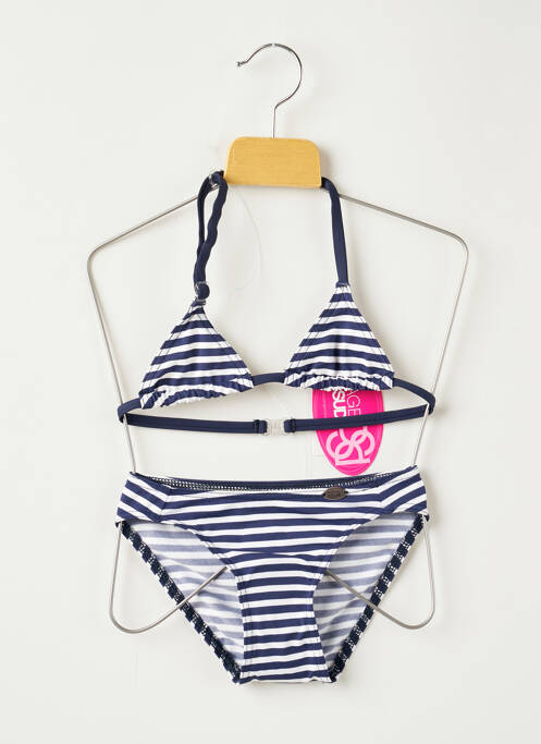 Costum de baie din două piese albastru PLAGE DU SUD fată