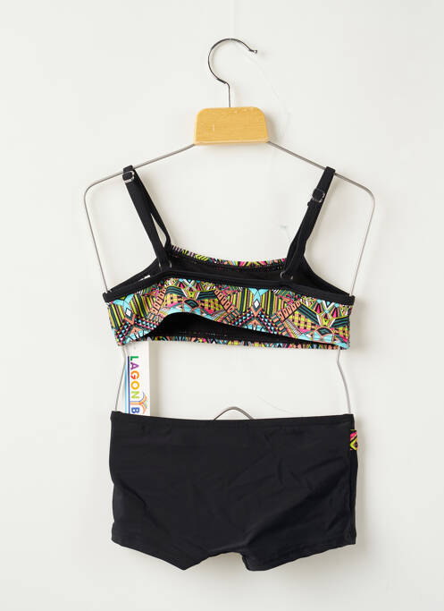 Costum de baie din două piese negru LAGON BLEU fată