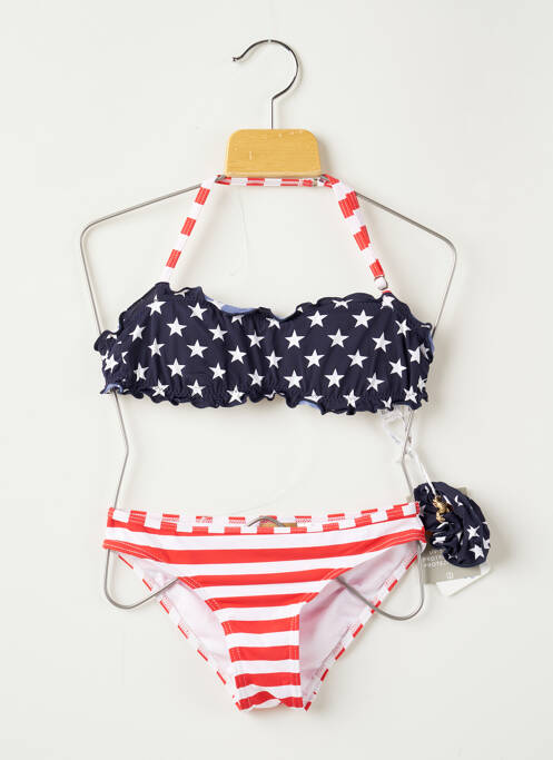 Costum de baie din două piese albastru DAG ADOM fată