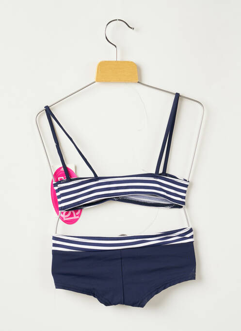 Costum de baie din două piese albastru PLAGE DU SUD fată