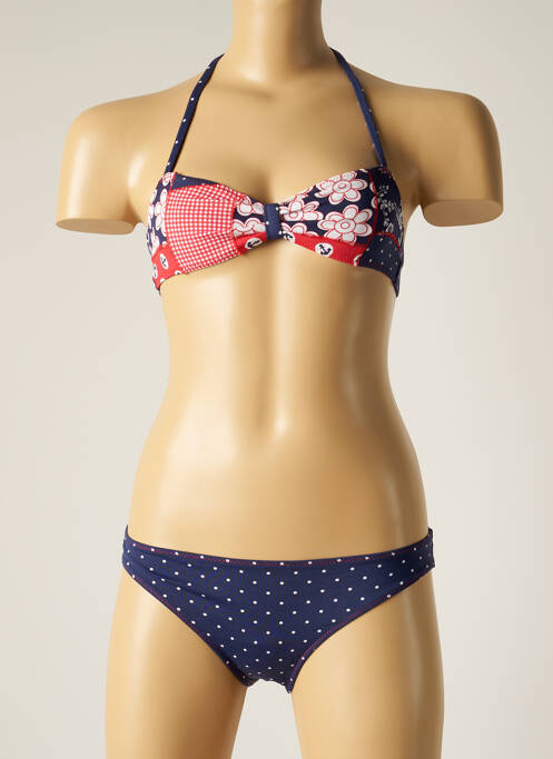 Costum de baie din două piese albastru BORABORA fată