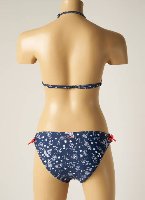 Costum de baie din două piese albastru PROTEST fată