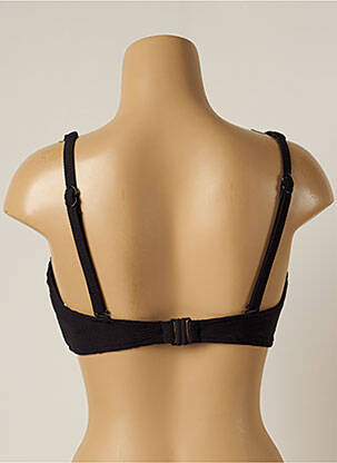 Sutien de costum de baie elasticitate sutien cupe întregi cu decolteu înalt negru SEAFOLLY femeie