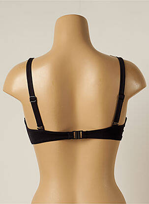 Sutien de costum de baie elasticitate sutien balconet cu decolteu înalt negru CHERRY BEACH femeie