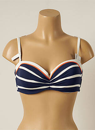 Sutien de costum de baie elasticitate top bentiță albastru CHERRY BEACH femeie