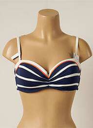 Sutien de costum de baie elasticitate top bentiță albastru CHERRY BEACH femeie