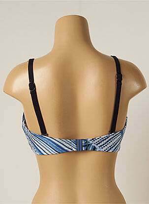 Sutien de costum de baie elasticitate sutien cupe întregi cu decolteu înalt albastru SEAFOLLY femeie