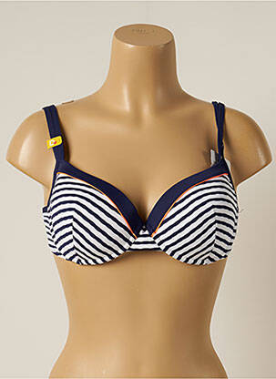 Sutien de costum de baie elasticitate top sutien modelat albastru CHERRY BEACH femeie