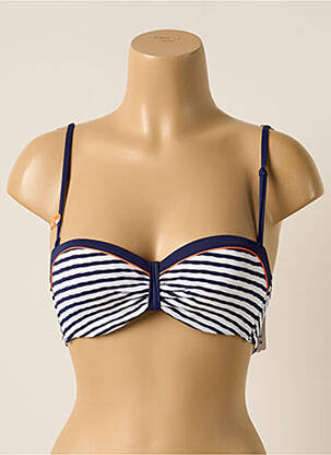 Sutien de costum de baie elasticitate top bentiță albastru CHERRY BEACH femeie