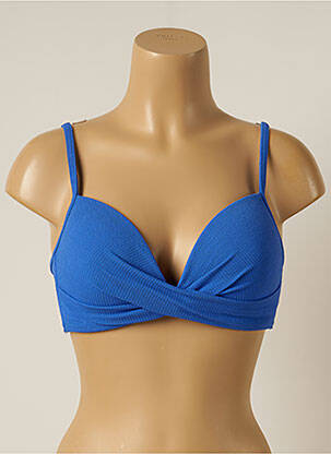 Sutien de costum de baie elasticitate top sutien modelat albastru KIWI femeie