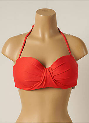 Sutien de costum de baie elasticitate top bentiță roșu YSABEL MORA femeie