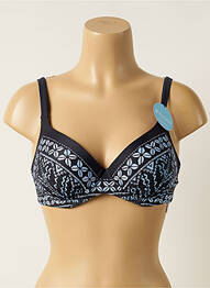 Sutien de costum de baie elasticitate top sutien modelat albastru OLYMPIA femme