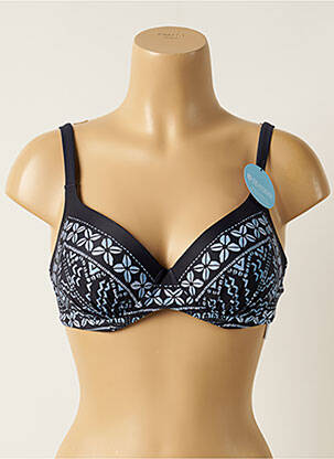 Sutien de costum de baie elasticitate top sutien modelat albastru OLYMPIA femme