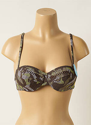 Sutien de costum de baie elasticitate top sutien push-up verde OLYMPIA femeie