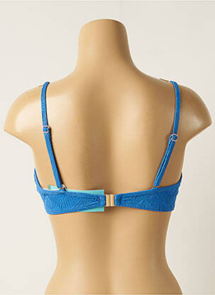 Sutien de costum de baie elasticitate top sutien modelat albastru PIHA femeie
