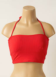 Sutien de costum de baie elasticitate top bentiță roșu MOONTIDE femme