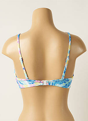Sutien de costum de baie elasticitate top sutien modelat albastru PIHA femeie