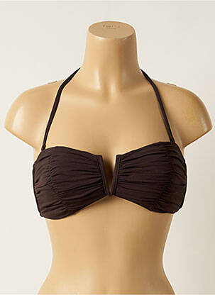 Sutien de costum de baie elasticitate top bentiță maro SEAFOLLY femeie
