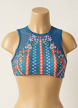 Sutien de costum de baie elasticitate sutiene albastru PIHA femeie