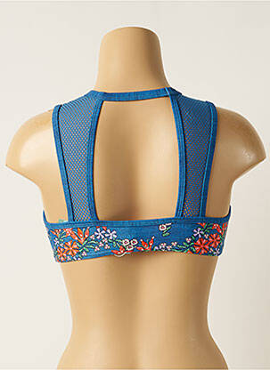 Sutien de costum de baie elasticitate sutiene albastru PIHA femeie