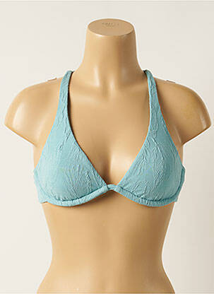 Sutien de costum de baie elasticitate sutien cupe întregi cu decolteu înalt albastru SEAFOLLY femeie