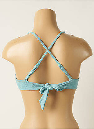 Sutien de costum de baie elasticitate sutien cupe întregi cu decolteu înalt albastru SEAFOLLY femeie