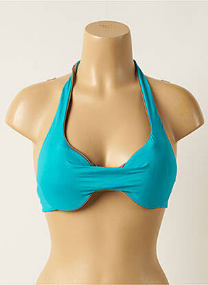 Sutien de costum de baie elasticitate top sutien modelat albastru KIWI femeie
