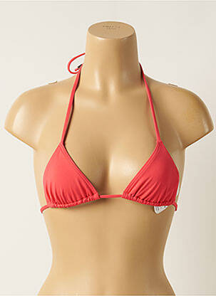 Sutien de costum de baie elasticitate top triunghiuri roșu KIWI femeie