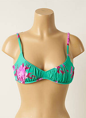 Sutien de costum de baie elasticitate sutien cupe întregi cu decolteu înalt verde SEAFOLLY femeie