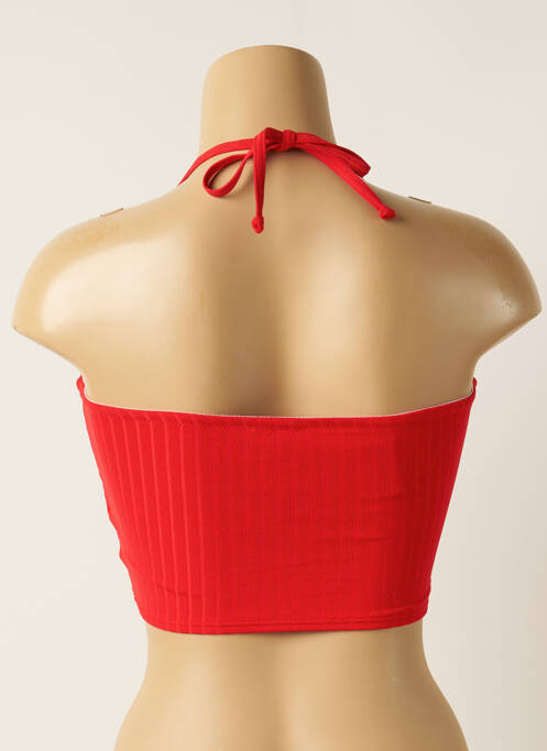 Sutien de costum de baie elasticitate top bentiță roșu MOONTIDE femme