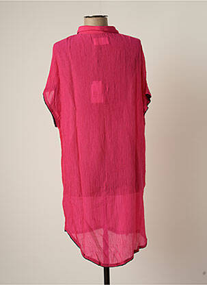 Rochie scurtă croială fluidă mâneci scurte roz ZADIG & VOLTAIRE femeie