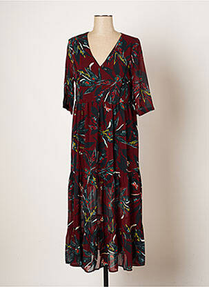 Rochie lungă roșu GRACE & MILA femeie