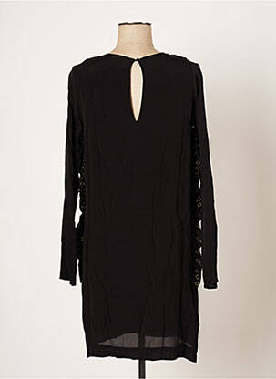 Rochie scurtă croială fluidă mâneci lungi negru SWILDENS femeie