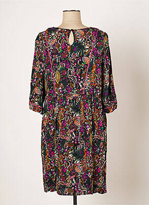 Rochie midi imprimeu floral mâneci 3/4 violet GRACE & MILA femeie