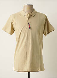 Polo elasticitate mâneci scurte bej AUSTIN HEALEY homme