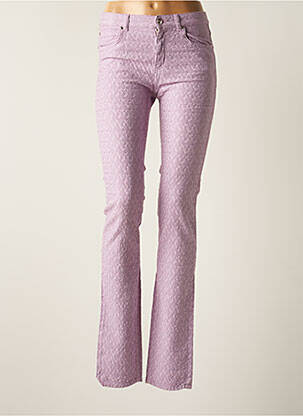 Pantalon slim talie înaltă talie înaltă violet CERRUTI 1881 femeie
