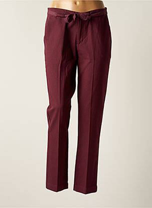 Pantalon drept roșu SWILDENS femeie