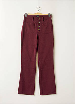 Pantalon evazat roșu SWILDENS femeie