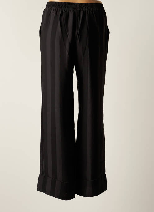Pantalon larg negru GRACE & MILA femeie