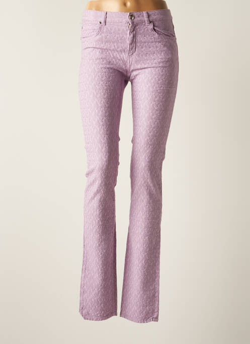 Pantalon slim elasticitate talie înaltă violet CERRUTI 1881 femme