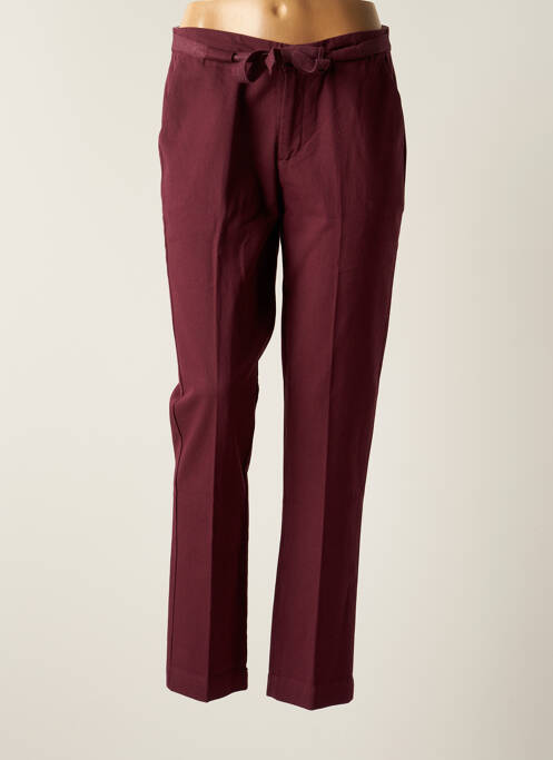 Pantalon drept roșu SWILDENS femeie