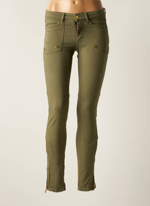 Pantalon slim verde HERITAGE femeie