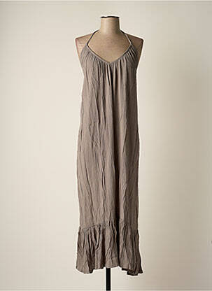 Rochie lungă fără mâneci fără mâneci gri BAKKER MADE WITH LOVE femeie