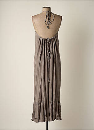 Rochie lungă fără mâneci fără mâneci gri BAKKER MADE WITH LOVE femeie